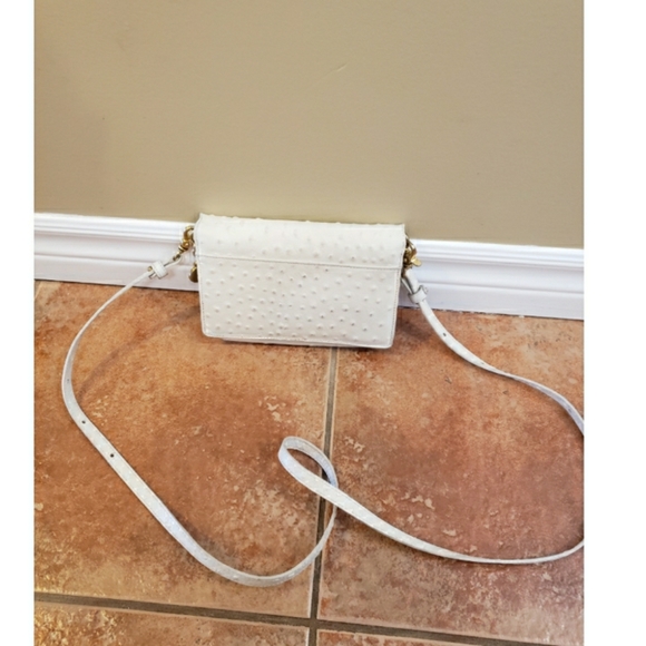 Brahmin ostrich leather pebbled crossbody - Picture 2 of 6